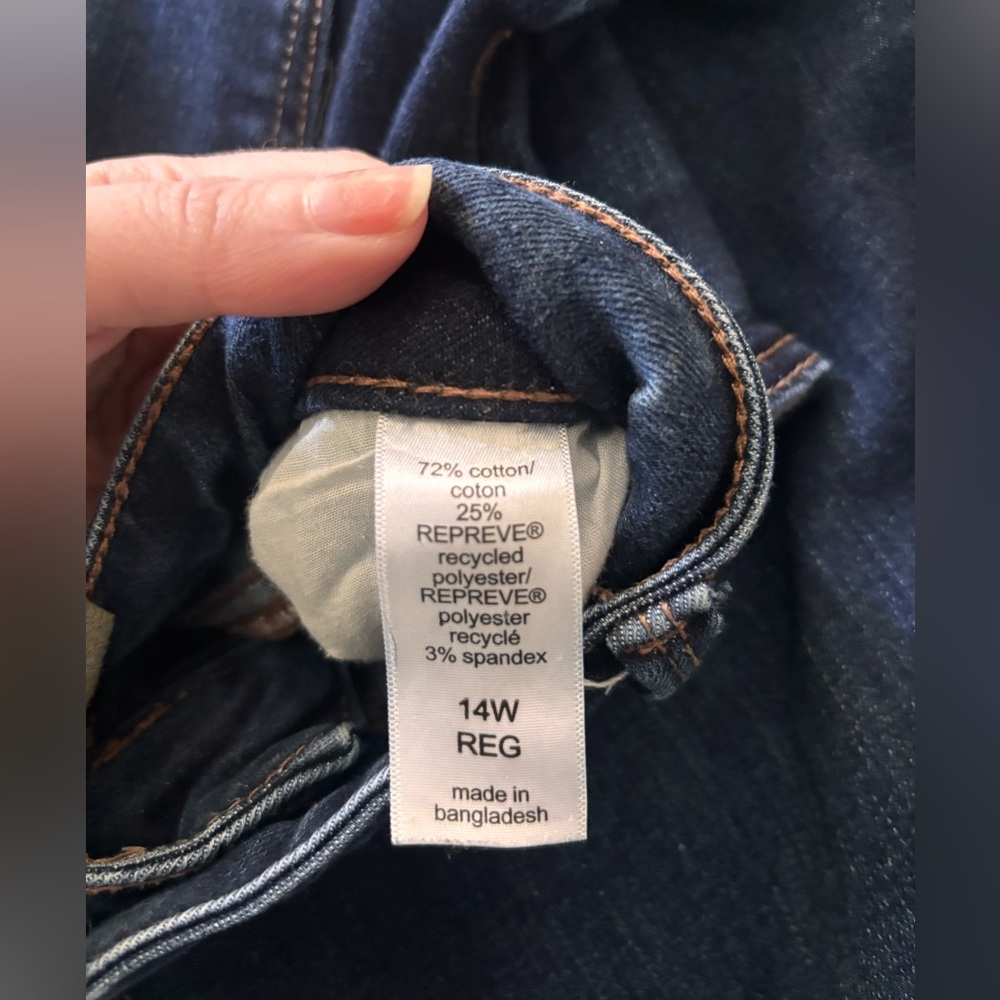 Maurice’s M Collection Dark Wash Straight Leg Jeans | 14W - Picture 4 of 4